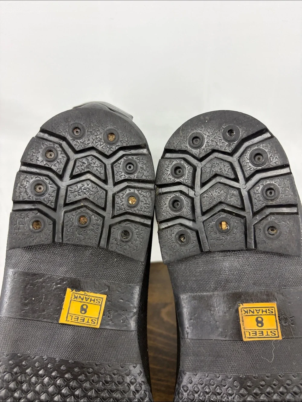 Vintage 70s 80s Ski-Doo Bombardier Black Snowmobile Winter Duck Boots, Mens 8